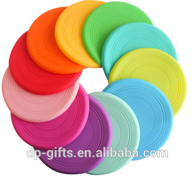 New Soft Pet Dog Natural Rubber Silicone flying disc Flyer