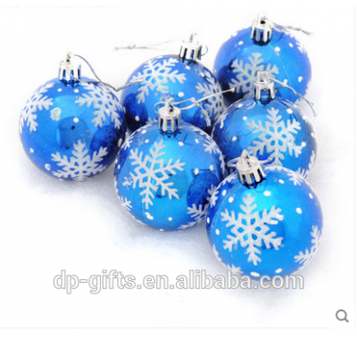 6cm Promotional Plastic Christmas Ball baubles